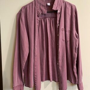 Old Navy Mauve Button-Up Shirt